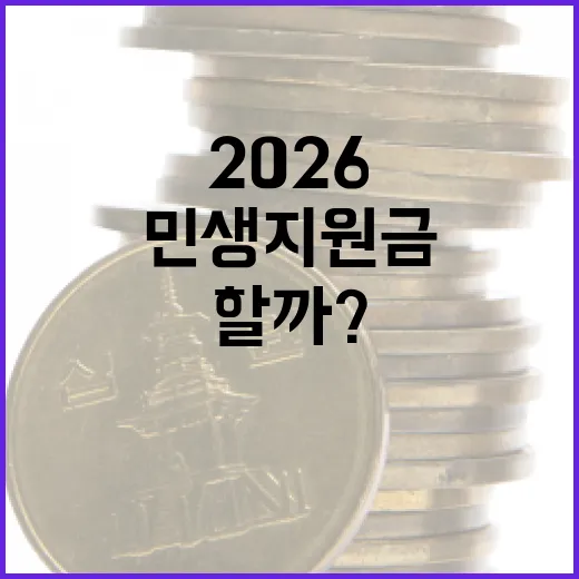 2026 민생지원금, 어떻게 준비해야 할까? - 요약