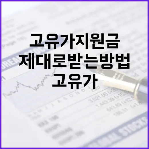 고유가 지원금, 제대로 받는 방법 - 요약