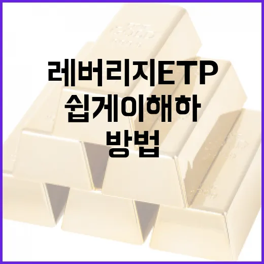 레버리지 ETP, 쉽게 이해하고 활용하는 방법 - 요약