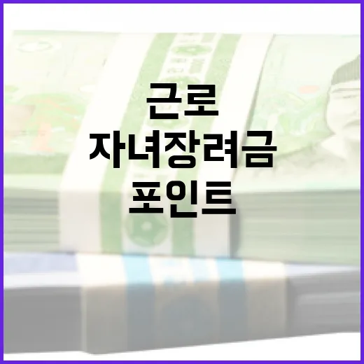 근로·자녀장려금 이해를 위한 3가지 포인트 - 요약