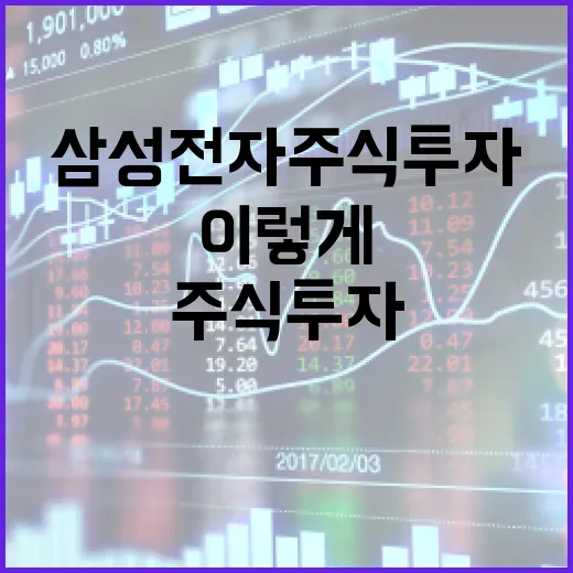 삼성전자 주식 투자, 이렇게 시작해보세요 - 요약