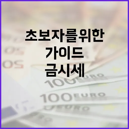금시세 변동 이해하기: 초보자를 위한 친절한 가이드 - 요약