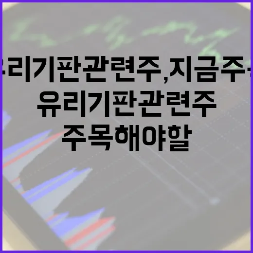 유리기판 관련주, 지금 주목해야 할 이유 - 요약