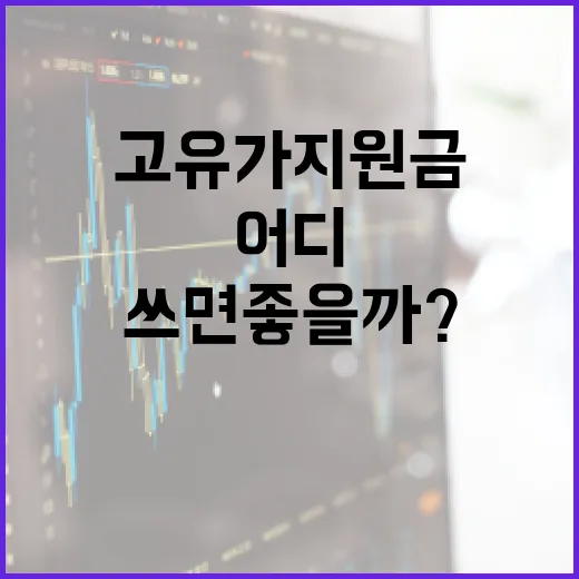 고유가지원금, 어디에 쓰면 좋을까? - 요약
