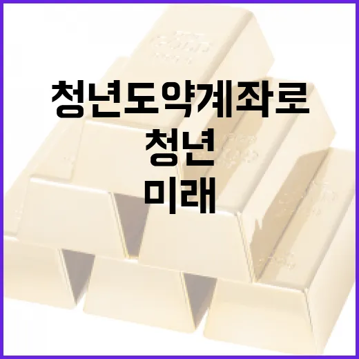 청년도약계좌로 금융 미래 설계하는 방법 - 요약