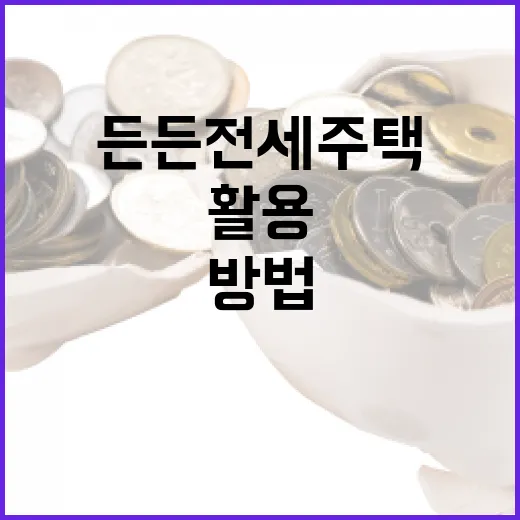든든전세주택, 제대로 활용하는 방법 - 요약