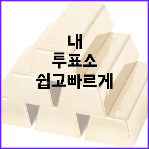쉽고 빠르게 내 투표소 찾는 방법 - 요약
