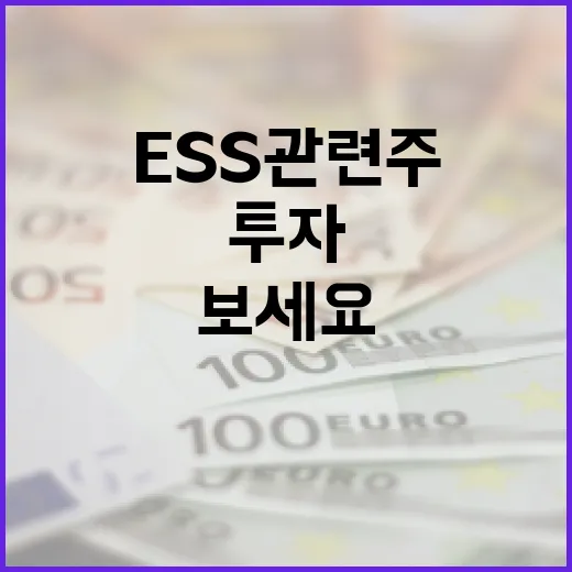 ESS 관련주 투자, 이렇게 시작해보세요 - 요약