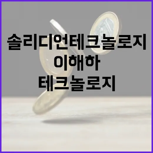 솔리디언 테크놀로지를 이해하고 활용하는 방법 - 요약