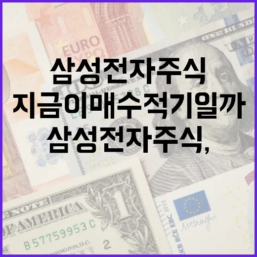 삼성전자 주식, 왜 지금이 매수 적기일까? - 요약