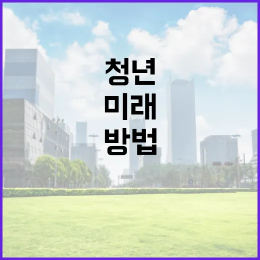 청년도약계좌로 미래를 준비하는 방법 - 요약