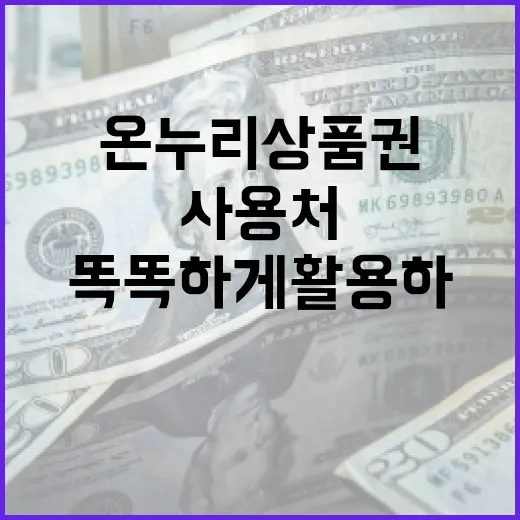 온누리상품권 사용처 알아보고 똑똑하게 활용하기 - 요약