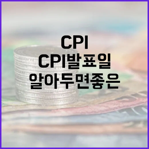 6월 CPI 발표일, 알아두면 좋은 점들 - 요약
