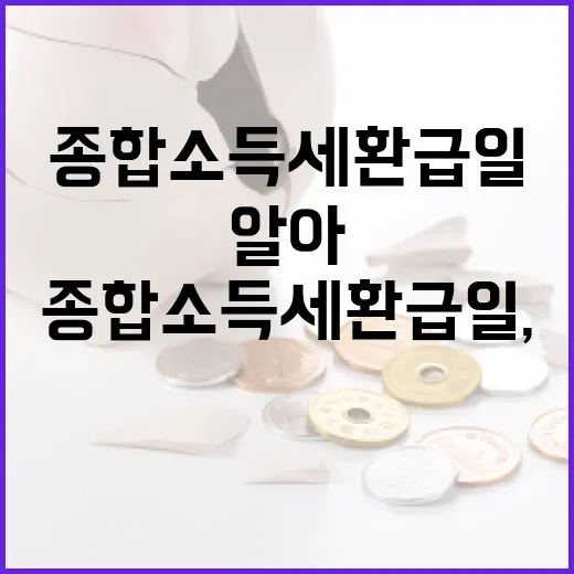 종합소득세 환급일, 꼭 알아둬야 할 팁! - 요약