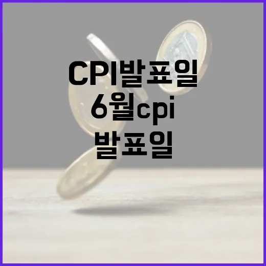 6월 CPI 발표일을 준비하는 방법 - 요약