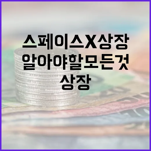 스페이스X 상장에 대한 알아야 할 모든 것 - 요약