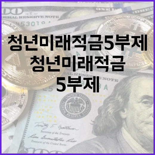 청년미래적금 5부제, 이렇게 활용해보세요 - 요약