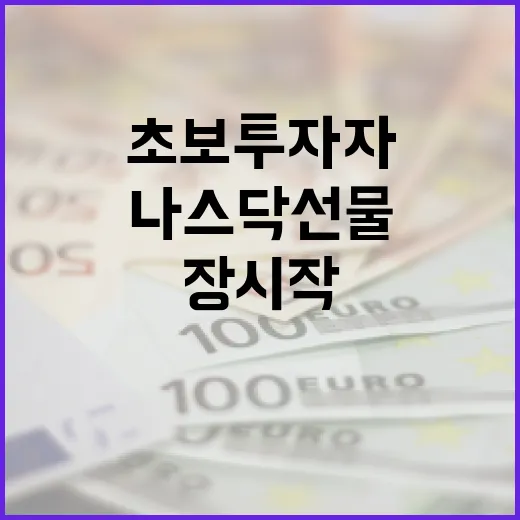 나스닥선물 보는 방법, 초보 투자자가 장 시작 전 확인할 것들 - 요약
