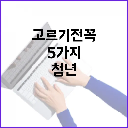 청년대출 고르기 전 꼭 보는 5가지 숫자 - 요약
