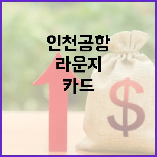인천공항라운지카드 고르기 전 따져볼 5가지 숫자 - 요약