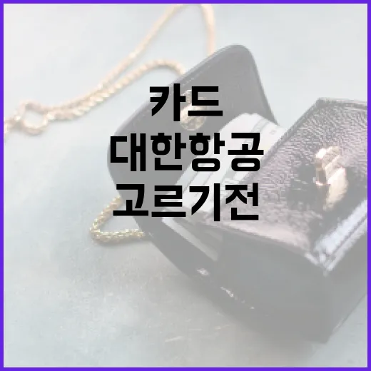 대한항공카드 고르기 전 계산해야 할 5가지 숫자 - 요약