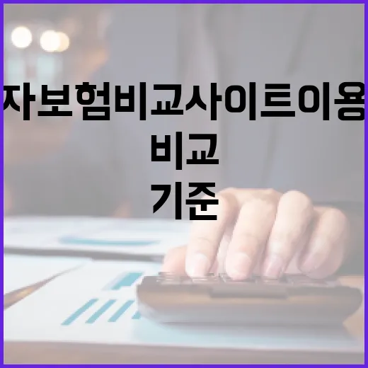 운전자보험비교사이트 이용 전 꼭 보는 5가지 기준 - 요약