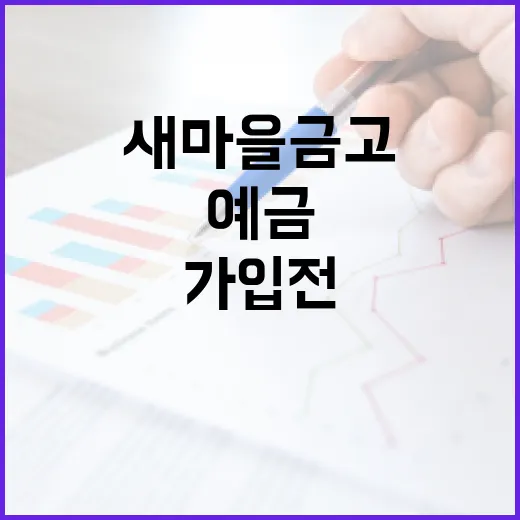 새마을금고예금 가입 전 확인할 5가지 숫자 - 요약