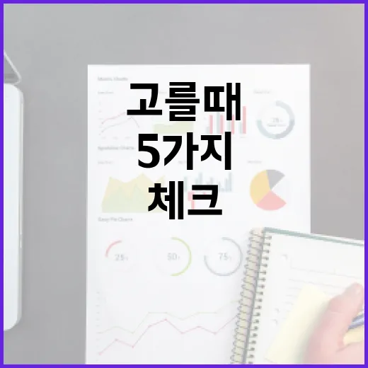 체크카드 고를 때 손해 줄이는 5가지 기준 - 요약