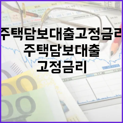 주택담보대출 고정금리 선택 전 꼭 따져볼 5가지 숫자 - 요약