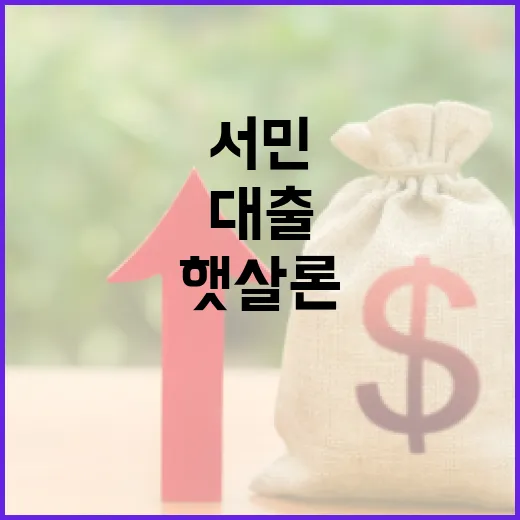 햇살론서민대출 고르기 전 확인할 5가지 숫자 - 요약
