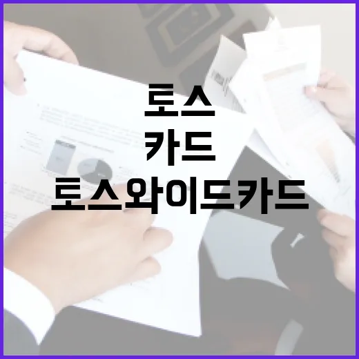 토스와이드카드 쓰기 전 계산해야 할 5가지 숫자 - 요약