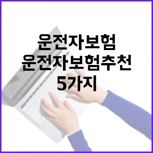 운전자보험추천 전 확인할 5가지 기준 - 요약