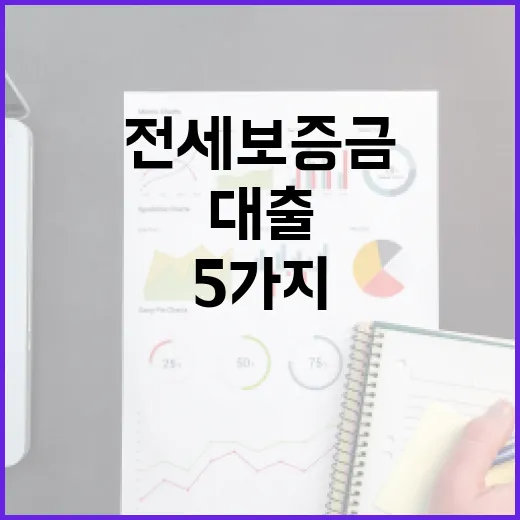 전세보증금대출 전에 확인할 5가지 숫자 - 요약