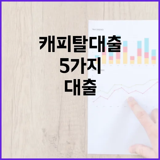 캐피탈대출 전 확인해야 할 5가지 숫자 - 요약
