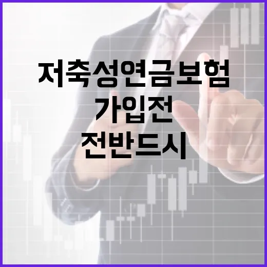 저축성연금보험 가입 전 반드시 계산할 5가지 숫자 - 요약
