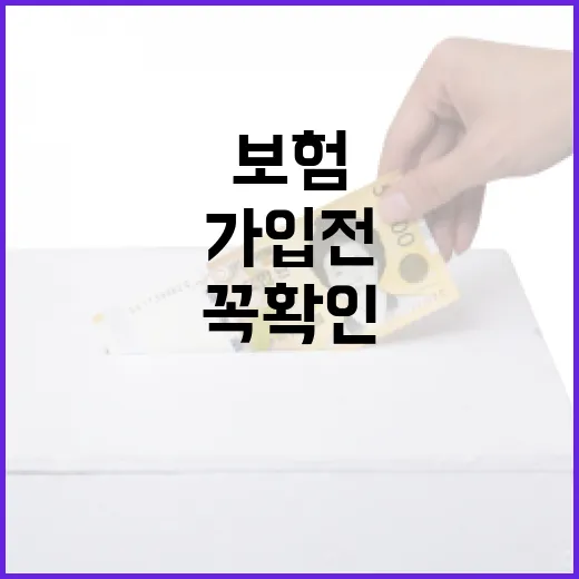 생명보험 가입 전 꼭 확인할 5가지 숫자 - 요약