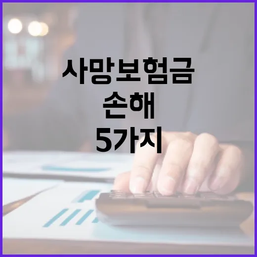 사망보험금에서 가족이 손해 보는 5가지 지점 - 요약