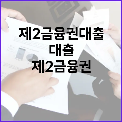 제2금융권대출 전에 확인할 5가지 숫자 - 요약
