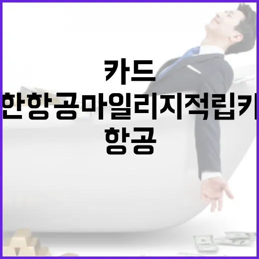대한항공마일리지적립카드 고르기 전 계산해야 할 5가지 숫자 - 요약
