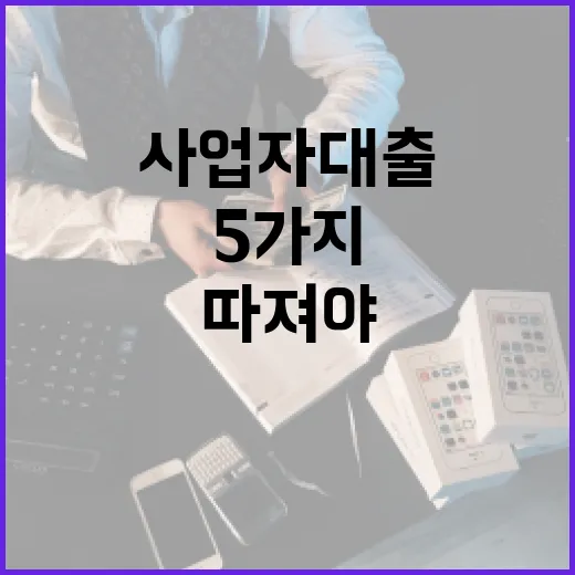 청년사업자대출 전에 따져야 할 5가지 숫자 - 요약