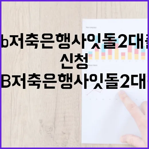 KB저축은행사잇돌2대출 신청 전 확인할 5가지 숫자 - 요약