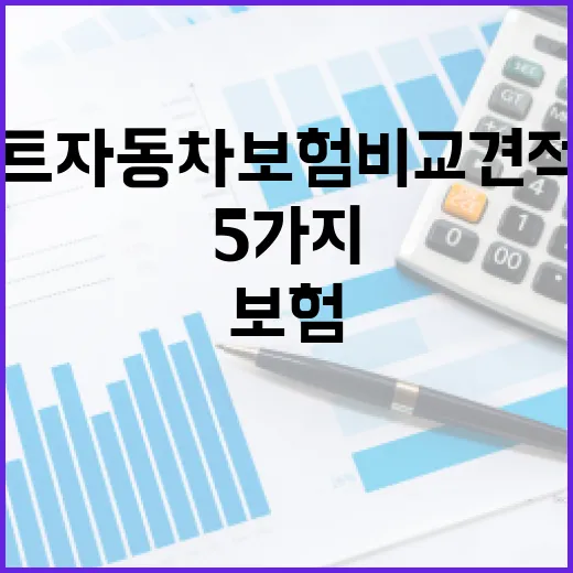 다이렉트자동차보험비교견적사이트 고를 때 확인할 5가지 숫자 - 요약