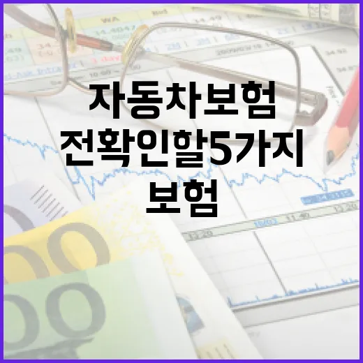 자동차보험계산 전 확인할 5가지 숫자 - 요약