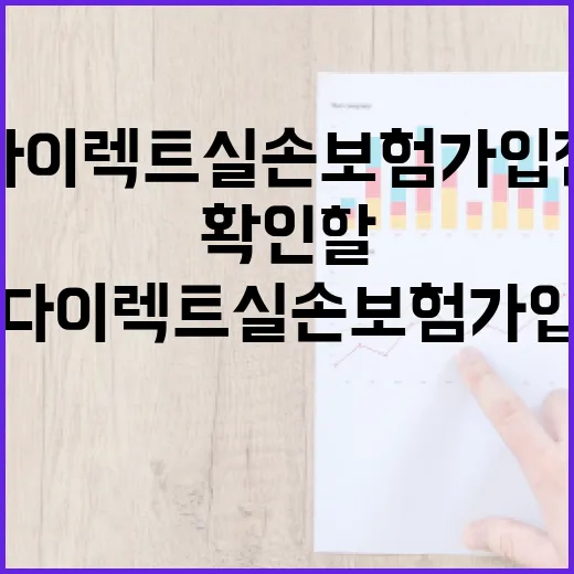 다이렉트실손보험 가입 전 확인할 5가지 숫자 - 요약