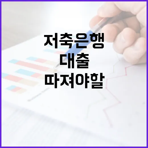 저축은행대출 받기 전 꼭 따져야 할 5가지 숫자 - 요약