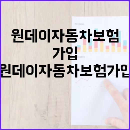 원데이자동차보험 가입 전 따져볼 5가지 숫자 기준 - 요약