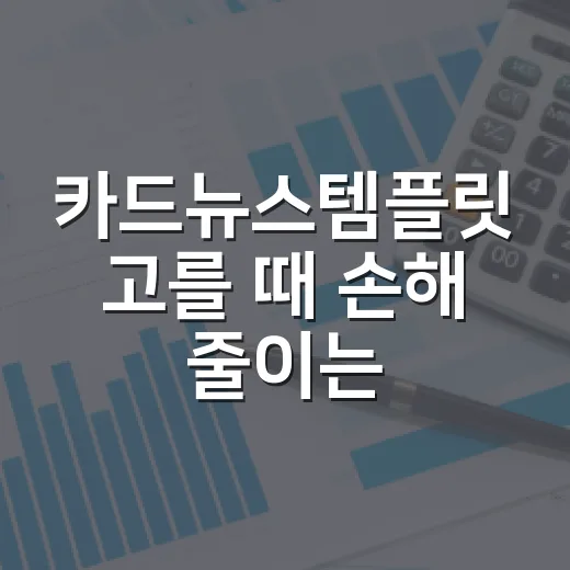 카드뉴스템플릿 고를 때 손해 줄이는 5가지 기준 - 요약