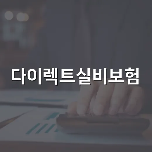 다이렉트실비보험, 꼭 알아야 할 4가지 - 요약