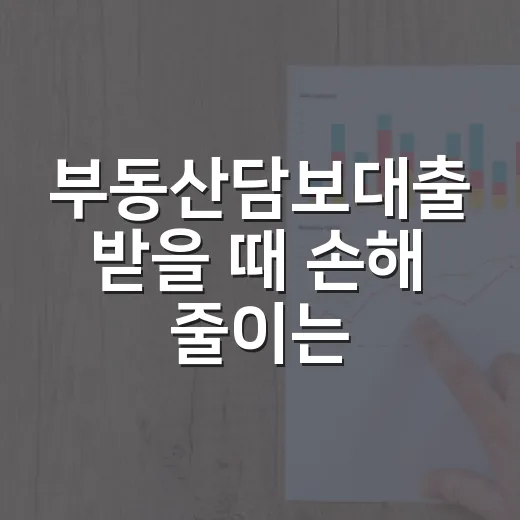 부동산담보대출 받을 때 손해 줄이는 5가지 숫자 기준 - 요약