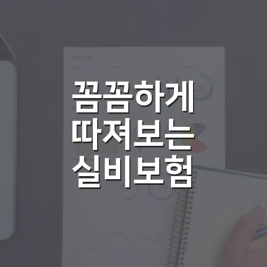 꼼꼼하게 따져보는 실비보험 비교의 3가지 포인트 - 요약